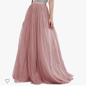 NWT dusty pink tulle skirt